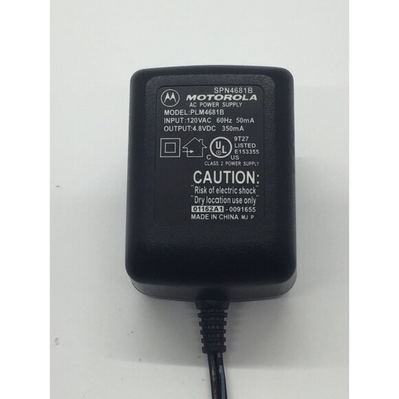 Genuine Motorola SPN4681B Power Supply AC Adapter PLM4681B Out 4.8VDC 350mA - Picture 1 of 4
